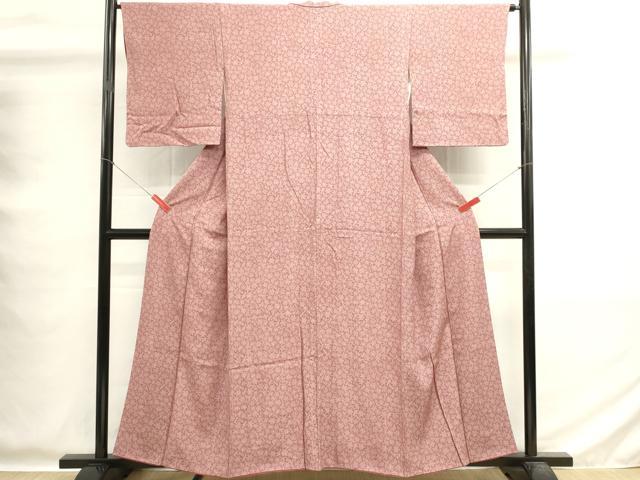 平和屋着物■江戸小紋　鮫小紋柄　雪輪尽くし　正絹　逸品　DABG6796cd