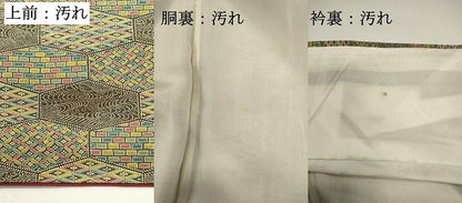 平和屋着物■上質な小紋　亀甲花文　正絹　逸品　DABG6798cd