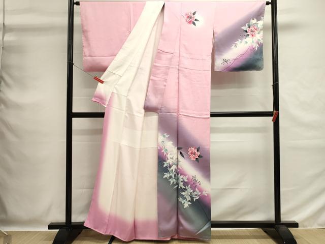 平和屋着物■訪問着　枝花文　暈し染め　正絹　逸品　未使用　DABG6807cd