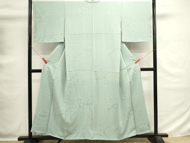 平和屋着物■上質な色無地　流水花地紋　瓶覗色　正絹　逸品　DABG6810cd