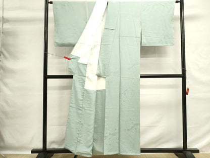 平和屋着物■上質な色無地　流水花地紋　瓶覗色　正絹　逸品　DABG6810cd