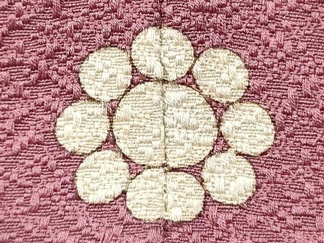 平和屋着物■上質な色無地　霞地紋　京紫色　正絹　逸品　DABG6812cd