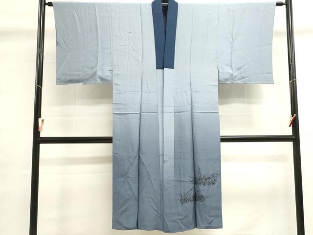 平和屋着物■男性　長襦袢　袷　手描き　風景文　正絹　逸品　DABG6817cd