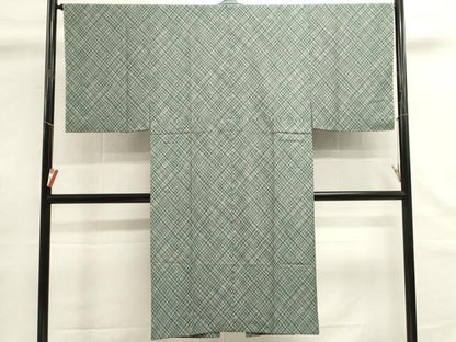 平和屋着物■男性　長襦袢　無双仕立て　抽象文様　三越扱い　正絹　逸品　DABG6818cd