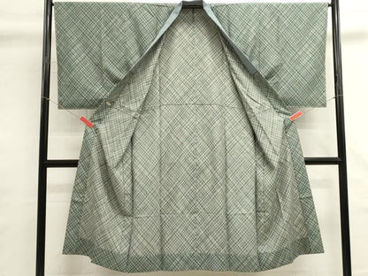 平和屋着物■男性　長襦袢　無双仕立て　抽象文様　三越扱い　正絹　逸品　DABG6818cd