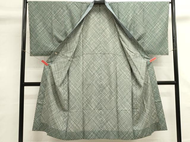 平和屋着物■男性　長襦袢　無双仕立て　抽象文様　三越扱い　正絹　逸品　DABG6818cd