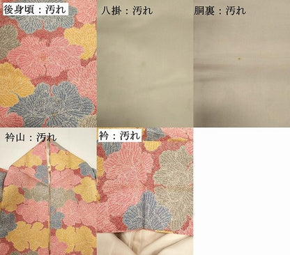 平和屋着物■上質な小紋　舞花文　正絹　逸品　DABG6822cd