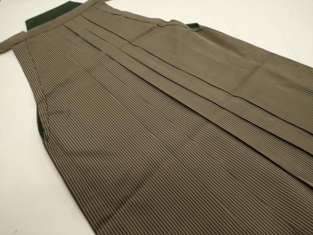 平和屋着物●男性　行灯袴　間道　正絹　逸品　DABG6832cd