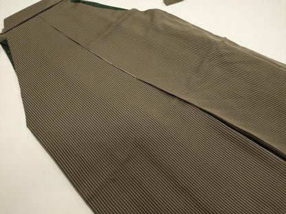 平和屋着物●男性　行灯袴　間道　正絹　逸品　DABG6832cd