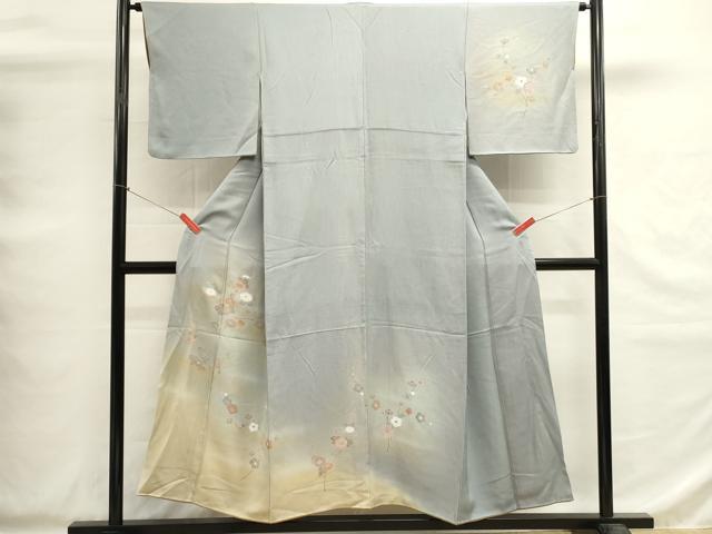 平和屋着物■訪問着　枝花文　暈し染め　金彩　正絹　逸品　DABG6843cd