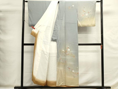 平和屋着物■訪問着　枝花文　暈し染め　金彩　正絹　逸品　DABG6843cd