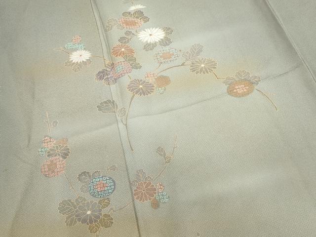 平和屋着物■訪問着　枝花文　暈し染め　金彩　正絹　逸品　DABG6843cd