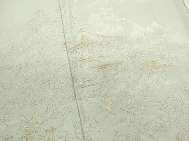 平和屋着物■豪華色留袖　寿光織　風景文　金糸　正絹　逸品　DABG6844cd