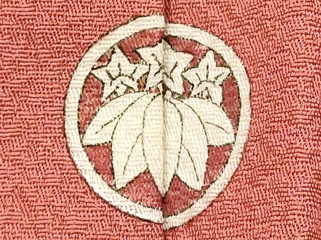 平和屋着物■上質な色無地　作家物　甚三紅色　正絹　逸品　DABG6845cd