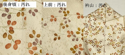 平和屋着物■上質な小紋　草葉文　金彩　正絹　逸品　DABG6848cd