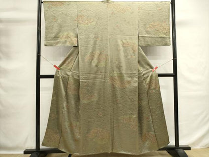 平和屋着物■上質な小紋　青海波花文　金彩　正絹　逸品　DABG6870cd