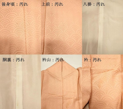 平和屋着物■訪問着　絞り　刺繍　青海波文　正絹　逸品　DABG6872cd