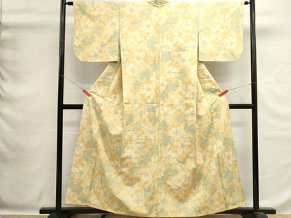 平和屋着物■上質な紬　舞花文　正絹　逸品　DABG6897cd