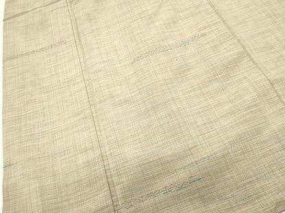 平和屋着物■上質な紬　横段文　正絹　逸品　DABG6920cd