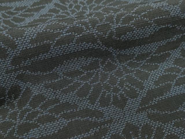 平和屋着物■上質な紬　双鶴菱文　正絹　逸品　DABG6923cd