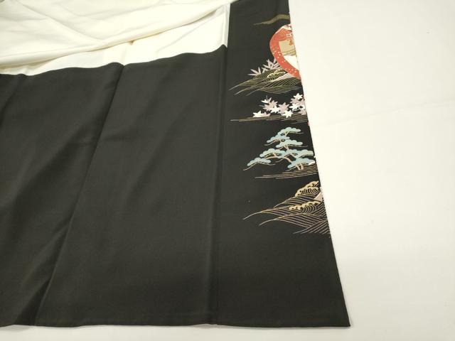 平和屋着物■豪華黒留袖　女人文　金銀彩　正絹　逸品　DABG6928cd
