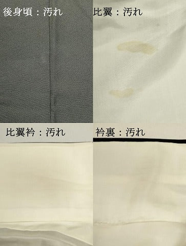 平和屋着物■豪華黒留袖　駒刺繍　色紙枝花文　金彩　正絹　逸品　DABG6930cd