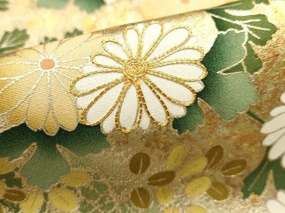 平和屋着物■豪華黒留袖　駒刺繍　万寿染　渡橋花文　暈し染め　金銀彩　正絹　逸品　DABG6934cd