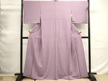 平和屋着物■上質な色無地　浅紫色　正絹　逸品　DABG6942cd
