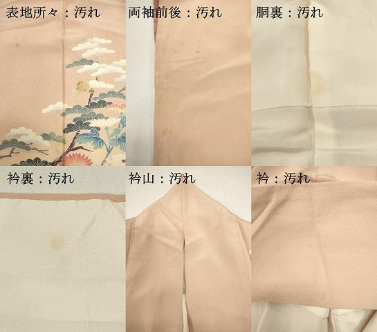 平和屋着物■訪問着　友禅　草花文　暈し染め　正絹　逸品　DABG6944cd