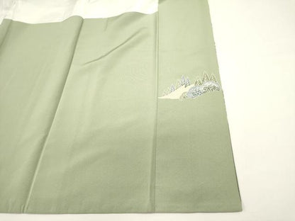 平和屋着物■豪華色留袖　友禅　遠山風景文　暈し染め　正絹　逸品　DABG6952cd
