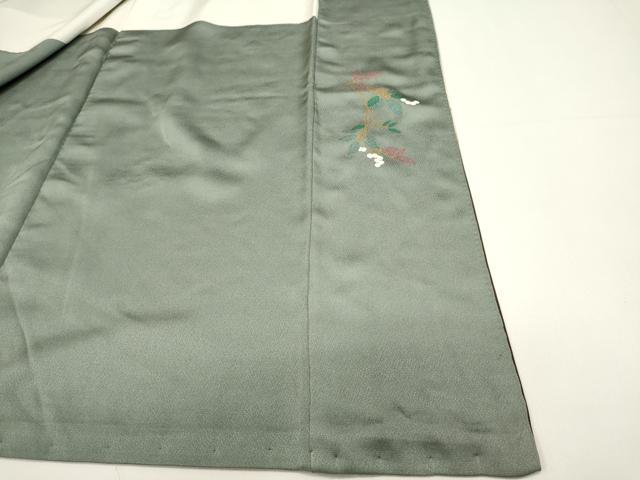 平和屋着物■訪問着　刺繍　向かい鳥花文　暈し染め　金彩　正絹　逸品　DABG6958cd