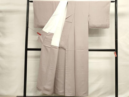 平和屋着物■上質な色無地　鴇鼠色　正絹　逸品　未使用　DABG6965cd