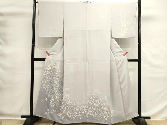 平和屋着物■訪問着　手描き　草花文　暈し染め　正絹　逸品　DABG6967cd