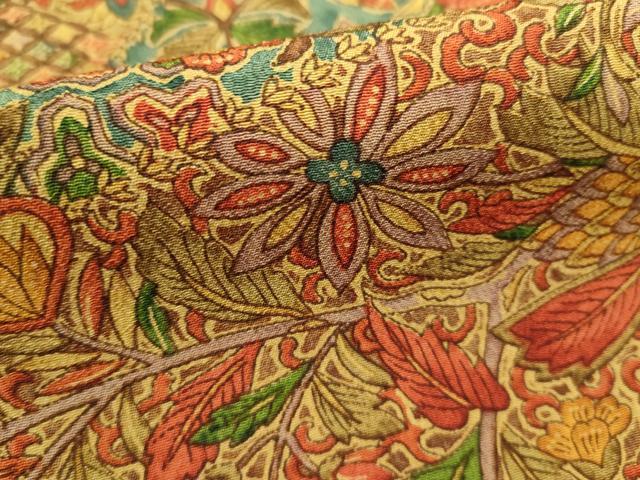 平和屋着物■上質な小紋　更紗花文　正絹　逸品　DABG6968cd