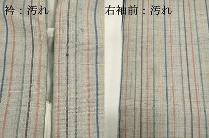 平和屋着物■上質な紬　間道　正絹　逸品　DABG6971cd