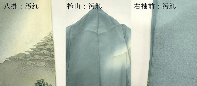 平和屋着物■訪問着　風景文　暈し染め　金彩　正絹　逸品　DABG6972cd