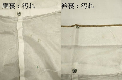 平和屋着物■上質な紬　間道　正絹　逸品　DABG6973cd