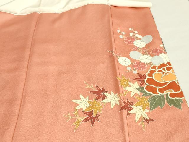 平和屋着物■豪華色留袖　駒刺繍　花車文　金彩　正絹　逸品　DABG7010zy