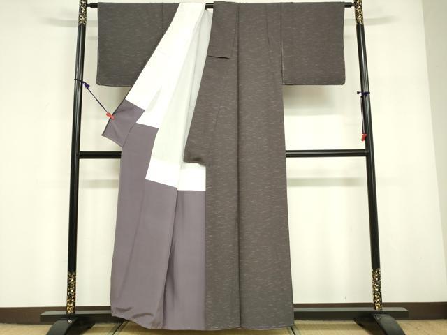 平和屋着物■上質な小紋　芝尽くし文　正絹　逸品　DABG7012zy