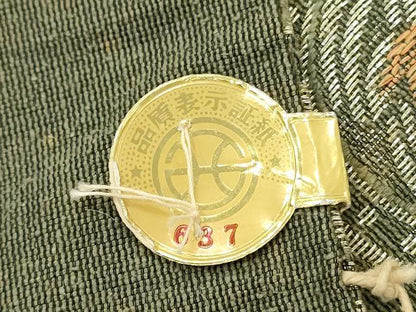 平和屋着物◎西陣　六通柄袋帯　花丸文　金糸　正絹　逸品　DABG7024zy