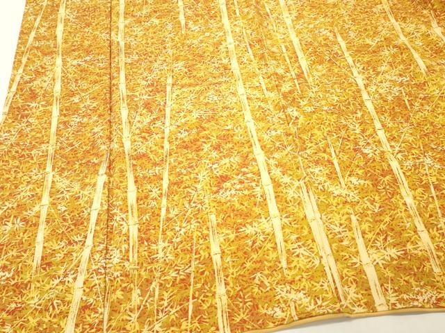 平和屋着物■上質な小紋　笹竹文　正絹　逸品　DABG7045zy