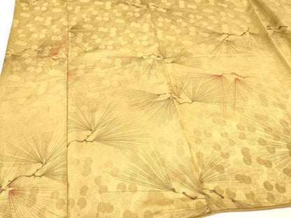 平和屋着物■上質な小紋　枝松文　正絹　逸品　DABG7057zy
