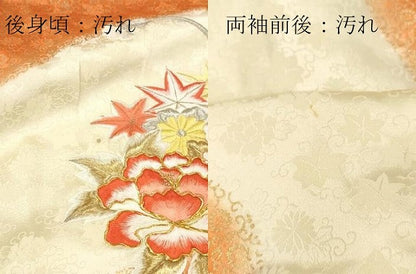 平和屋着物■豪華振袖　総刺繍　花蝶文　暈し染め　金彩　正絹　逸品　DABG7078zy
