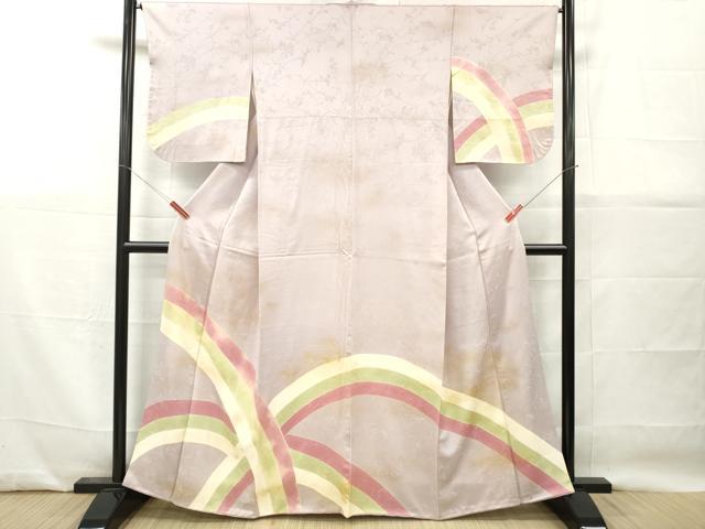 平和屋着物■訪問着　虹文　暈し染め　金彩　正絹　逸品　DABG7112zy