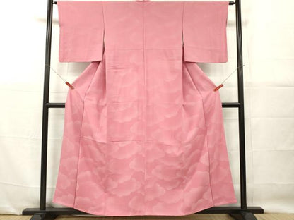 平和屋着物■上質な小紋　雲文　正絹　逸品　DABG7121zy