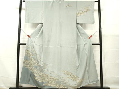 平和屋着物■訪問着　芝松文　暈し染め　三越扱い　正絹　逸品　DABG7122zy
