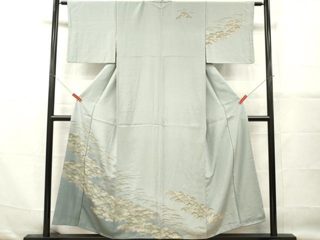 平和屋着物■訪問着　芝松文　暈し染め　三越扱い　正絹　逸品　DABG7122zy