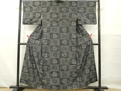 平和屋着物■本場大島紬　有栖川文様　正絹　逸品　DABG7125zy