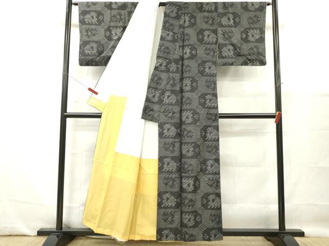 平和屋着物■本場大島紬　有栖川文様　正絹　逸品　DABG7125zy
