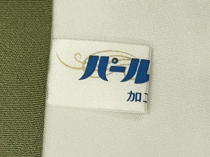 平和屋着物■長襦袢　青丹色　正絹　逸品　DABG7132zy